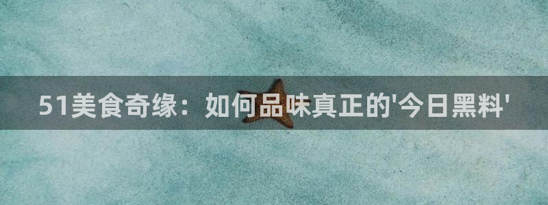 51吃瓜网今日必吃大瓜：51美食奇缘：如何品味真正的\'今日黑料\'