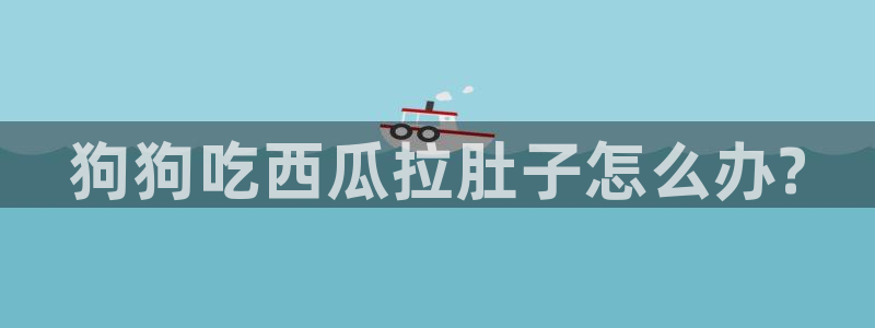 黑料下载：狗狗吃西瓜拉肚子怎么办?