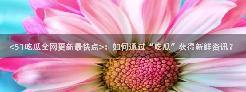 板栗瓜怎样做最好吃：<51吃瓜全网更新最快点>：如何通过“吃瓜”获得新鲜资讯？