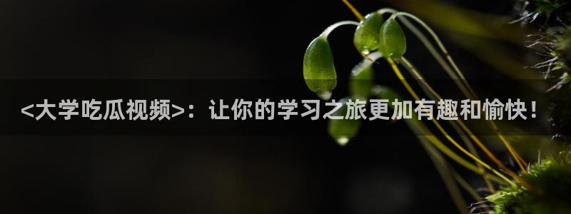 51cg吃瓜今日吃瓜：<大学吃瓜视频>：让你的学习之旅更加有趣和愉快！